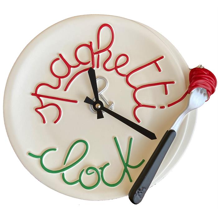 Spagetti Tabağı Duvar Saati / Spaghetti Plate Wall Clock