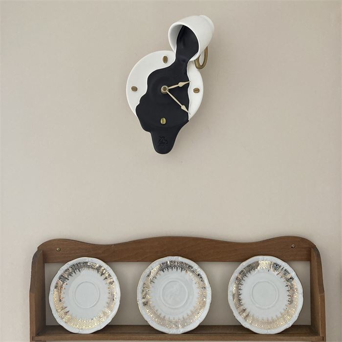 Kahve Fincanı Duvar Saati / Espresso Clock